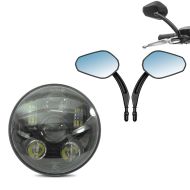 LED Scheinwerfer 5,75 Zoll Hauptscheinwerfer + Spiegel mit E-Prufzeichen