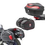 Set SC22 Koffer mit Seitenkoffer Innentaschen + Topcase XK48 Universal 48 Liter rot