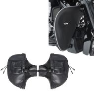 Set: Bas de carénages compatible avec Harley Davidson Touring 1980-2023 Protège jambes Craftride + Protège jambes de pare cylindre compatible avec Harley Davidson Road King Classic Bas de carénage Craftride AL2