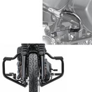 Set: Pare cylindre Mustache compatible avec Harley Davidson Softail 18-24 Pare Moteur 32mm noir Craftride + Protections de sacoche arrière compatible avec Harley Davidson Sport Glide 18-24 Craftride TG7 noir