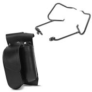 Set: Sturzbügel-Tasche passend für Harley Davidson CVO Street Glide Craftride + Kofferträger passend für Harley Davidson Street Glide Special 15-22 mit Schutzbügel schwarz Craftride