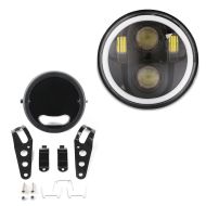Boîtier de phare à LED SG 5 75" + phare à LED 5,75 pouces Craftride noir