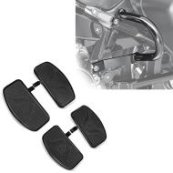 Set: Marchepieds Set pilote et passager compatible avec moto custom Craftride FB1 noir CB54196 + Protections de sacoche arrière compatible avec Harley Davidson Sport Glide 18-24 Craftride TG7 noir