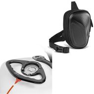 Beintasche LB6 Oberschenkeltasche im Carbon Look + Sozius Haltegriff passend für Yamaha YZF-R6 / YZF-R1 PG1
