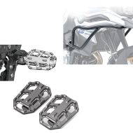 Fußrasten grau + Verkleidungsschutzbügel passend für BMW F 750 GS / BMW F 850 GS 18-23 Tankschutzbügel oben