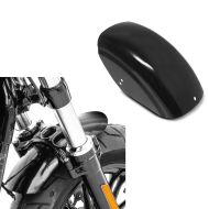 Set: Garde boue arrière compatible avec Harley Davidson Sportster Forty-Eight 48 10-20 Lèche roue Craftride noir + Métal Garde Boue Avant court compatible avec Harley Davidson Sportster Forty Eight 48 / Special 10-20 Craftride
