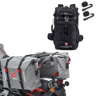 Sac à dos compatible avec BMW R 1200 GS / Adventure avec sangles HK2 + sacoches étanches 2x30L