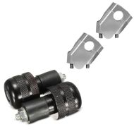 Lenkererhöhung passend für Honda CBF 1000 / 1000/ F 40mm silber + Lenkerenden / Lenkergewichte LE6