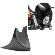 Set: Sabot moteur compatible avec Harley Davidson Sportster 04-20 Craftride CP6 noir + Carenage de phare compatible avec Harley Davidson Sportster 883 R Roadster 02-15 noir Craftride