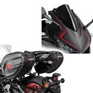Bulle racing Z compatible avec Honda CBR 500 R 19-23 Puig 3613N + sacoches latérales CRB compatible avec Honda CBR 500 R