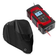 Bâche de protection moto compatible avec Kawasaki ER-6f ER-6n KLE 500 W 800 / 650 XL + chargeur de batterie