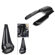 Set: Bugspoiler passend für Harley Davidson Electra Glide Classic 97-13 Kühlerabdeckung Craftride BH1 glänzend schwarz + Kotflügelverlängerung hinten passend für Harley Davidson Electra Glide Standard 96-08 Craftride