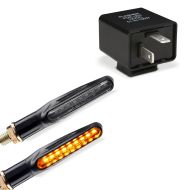 Lauflicht Blinker + 12V 2 L-PIN Blinker Relais passend für Kawasaki Vulcan S