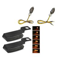 Lenkerblinker getont + LED Blinker mit E-Prufzeichen KP8 getont
