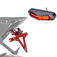 Support de plaque compatible avec Ducati Multistrada V4 / S + support de plaque LED feu arrière