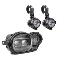 Kit de phares principaux à LED + phares supplémentaires à LED MS1 compatible avec BMW R 1200 GS /Adventure 04-12 Lumitecs