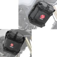 Set: Sacoche pour pare carter moto etanche 10L Dry Bag K4 Bagtecs avec Sacoche pare carter K3 imperméable 6Ltr en noir
