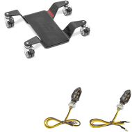 Set: Chariot Range Mover II max. 400 kg nr ConStands avec Clignotants moto LED KP8 2 pièces teinté