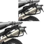 Set 2x Support valises laterales compatible avec BMW F 650 GS 08-12 SLP Bagtecs p. coffres et sacoches