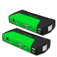 Set 2x Démarreur moto / Booster batterie Lumitecs SK1 Powerbank 50800mAh 12V