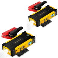 Set 2x Batterie Booster Lumitecs SK3 Powerbank Ladegerät passend für Starthilfe 12V 3-6A