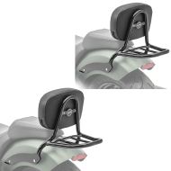 Set 2x Sissybar mit Gepäckträger passend für Indian Chief Bobber / Dark Horse 21-24 Craftride VG4