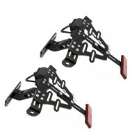 Set 2x Motorrad Kennzeichenhalter Universal mit LED Beleuchtung Zaddox KH5