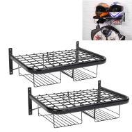 Set 2x Motorrad Garderobe XGP WH6 Wandhalterung Helmhalter schwarz
