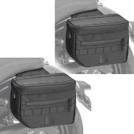 Set 2x Satteltaschen Club Style passend für Harley Davidson Modellen Ballistic Nylon Craftride DC1 schwarz