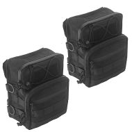 Set 2x Lenkertasche Club Style passend für Harley Davidson Modellen Ballistic Nylon Craftride DC2 schwarz