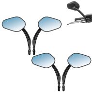 Set 2x Motorrad Spiegel mit E-Prüfzeichen Craftride HDE2 passend für Harley Davidson Modelle Rückspiegel schwarz