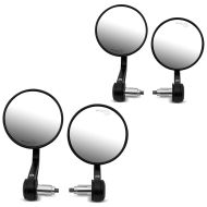Set 2x Motorrad Lenkerendenspiegel mit E-Prüfzeichen Rückspiegel Paar Zaddox SP8