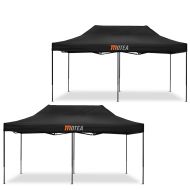 Set 2x Pavillion pliable 3x6m / tente de course Tourtecs compatible avec la piste MOTEA noir