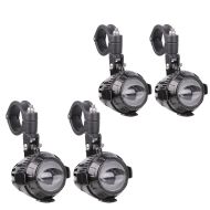Set 2x LED Zusatzscheinwerfer mit Sturzbügel Halterung Lumitecs MS1 Nebelscheinwerfer ECE 12V inkl. Kabelbaum Paar
