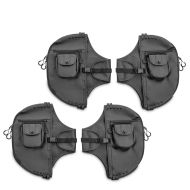 Set 2x Protège jambes de pare cylindre compatible avec Harley Davidson Touring 80-24 Bas de carénage Craftride AL2