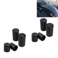 Set 2x Cache Kit de fixation à 4-points compatible avec Harley Davidson Touring 09-24 Craftride CK1 noir