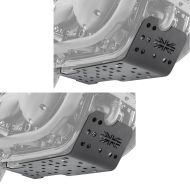 Set 2x Motorschutz passend für Triumph Bonneville T120 16-24 Motoguard Aluminium Bugspoiler Unterbodenschutz schwarz