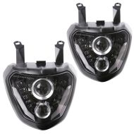 Set 2x Phare LED QL9 compatible avec Yamaha MT-07 14-17 Feux avant ECE