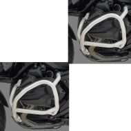 Set 2x Pare-carters compatible avec BMW R 1300 GS 23-24 Crashbar Motoguard SG35 argent