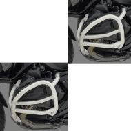 Set 2x Pare-carters compatible avec BMW R 1300 GS 23-24 Crashbar Motoguard SG41 argent