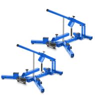 Set 2x Démonte pneu moto / changeur de pneus 12-21" ConStands MD4 bleu