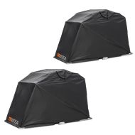 Set 2x Garage pliable compatible avec moto housse tente universel Motoguard XL MOTEA noir
