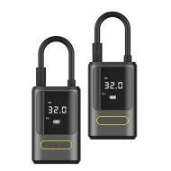 Set 2x Mini compresseur / compresseur portable sans fil Tourtecs MK4 4000 mAh / 10 bar