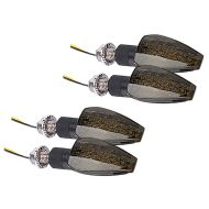 2er-Set LED Blinker Motorrad Lumitecs RP12 E-Prüfzeichen 2 Stück getönt sw