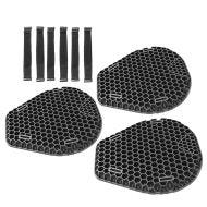 Lot de 3 Coussin de Selle Gel TPE Moto Tourtecs AC2 confort coussin gel M noir