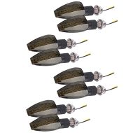 4er-Set LED Blinker Motorrad Lumitecs RP12 E-Prüfzeichen 2 Stück getönt sw