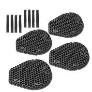 Lot de 4 Coussin de Selle Gel TPE Moto Tourtecs AC2 confort coussin gel M noir