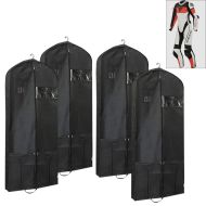 4er-Set Motorrad Lederkombi Kleidersack 65 x 170 cm Tourtecs LK14 Schutzhülle atmungsaktiv schwarz