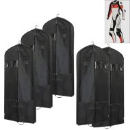 5er-Set Motorrad Lederkombi Kleidersack 65 x 170 cm Tourtecs LK14 Schutzhülle atmungsaktiv schwarz