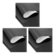 3er-Set Motorrad Wrapping Klebefolie Zaddox Carbonfolie 75x100cm Carbon-Look 3D in schwarz